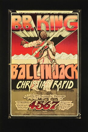 Konzertplakat des Künstlers Norman Orr aus dem Jahr 1971