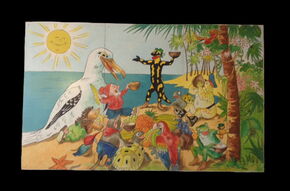 Riesengemälde Lurchifamilie  (Salamander Kornwestheim)