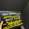 Levi Strauss & Co Levis Jeans - Emailschild - flach - 25 x 35 cm um 1980