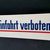 Einfahrt verboten! XXL Blechschild aus der Zeit um 1950