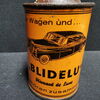 Blidelu - Blizzard de lux / Historische Dose zum Thema Autopflege (50er Jahre)