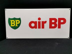 BP Air - Emailleschild (60er Jahre) In der Größe von 35 x 75 cm.