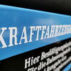 Kraftfahrzeughalter - Bestätigungskarten für die Zulassungsstelle (Emailleschild)