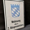 Wohnug des 2. Bürgermeisters - Emailleschild um 1955