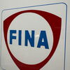 Fina Emailschild Tankstelle 40 x 30 cm - D um 1970/75