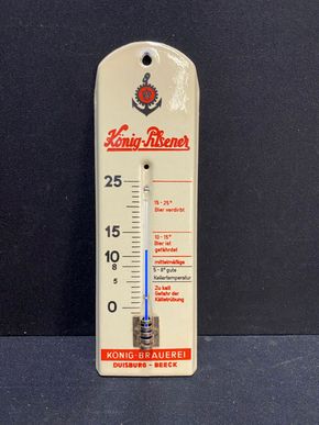 König Pilsener - Emailliertes Kellerthermometer (1955/1965)