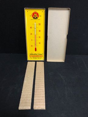 Schädlich und Jakob / Die Fruchtsaftspezialisten (Blechthermometer / 1964)