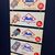 Rolli Eiskrem Werbeaufhänger mit sieben unterschiedlichen Blechschildern (Um 1963)