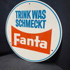 Fanta - Trink was schmeckt (60er Jahre Werbeschild)