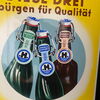 Dortmunder Hansa Bier Emailschild abgekantet - um 1955