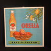 Werbeschild Orella Orangen Limonade 30 x 30 cm Pappschild um 1950/55