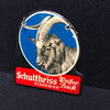 Schultheiss Brauerei Berlin / Starkbier Weißer Bock (Zapfhahnblechschild mit Korkrückseite) um 1960