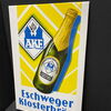 Eschweger Klosterbräu (Abgekantetes Emailleschild um 1950)
