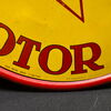 Elektrion Motor Oil Blechschild  33 cm - Belgien um 1946