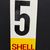 Shell Tankstellen-Benzinpreis-Zahlenschild mit den Zahlen 4 und 5 (Vorder- bzw Rückseite)