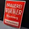 Brauerei Wimmer in Bruckberg - Flaschenbiere (Emailleschild um 1950)