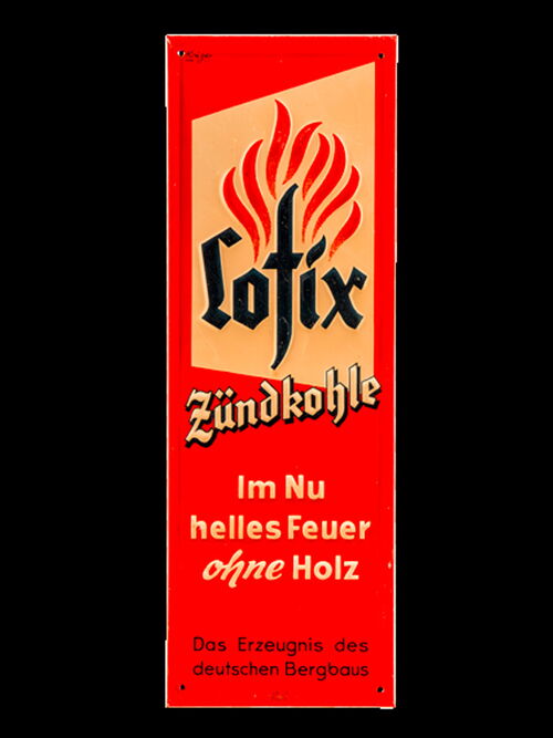 Lofix Zündkohle um 1930/1950