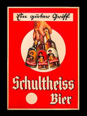 Schultheiss Bier um 1930/50
