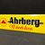 Ahlberg Würstchen - 50er Jahre Schild mit Prismenschrift (A103)
