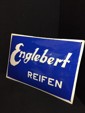 Englebert Reifen Emailleschild 60 x 40 cm D um 1930