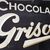 Chocolats Grison XXXL-Glasschild (Um 1920)
