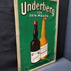 Underberg Werbepappe in Original-Holzrahmung (Um 1930/1950)