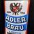 Adler Bräu - A. Sprissler Oberstadion / Gewölbtes Emaillschild (Um 1925) Unikat!?