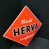 Herva - Trinkt Herva, es erfrischt! (50er Jahre Emailleschild)