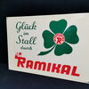 Ramikal - Glück im Stall durch Ramikal (Abgekantetes Blechschild um 1955)