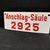 Anschlagsäule 2925 / Kleines Emailleschild um 1960 (selten)