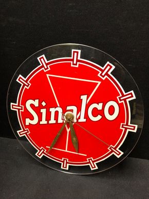 Sinalco Glas-Werbeuhr (Um 1955/1960) in sehr guten Zustand