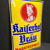 Kaiserhof Bräu Marktredwitz (Gewölbtes Emailleschild)