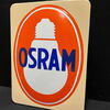 Osram Emailleschild in recht seltener Version (Geprägt und abgekantet / 50er Jahre)
