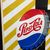 Pepsi Cola Parkplatz-Werbeschild (Bedruckte Hartfaserplatte) mit Kronkorken-Motiv (60er Jahre)