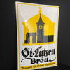 St. Lutzen Luzen Bräu Emailschild Hechingen - um 1925/30