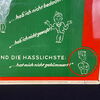 Unfallursachen - hat mich nicht gekümmert- Blechschild Warnschild Unfallverhütung 60 x 42 cm um 1960