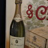 Jules Bertier & Cie - Creme de Breze -  Blechschild Sekt Champagner 40 x 33 Frankreich um 1925 