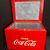 Coca Cola Holztruhe mit Kühlfachauskleidung (Späte 50er / Frühe 60er Jahre)