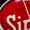 Sinalco Blechschild Oval im seltenen Kleinformat - 28 x 20  D um 1960 - Nr. 3