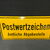 Postwertzeichen - Amtliche Abgabestelle (Gewölbtes Emailleschild der 50er Jahre)