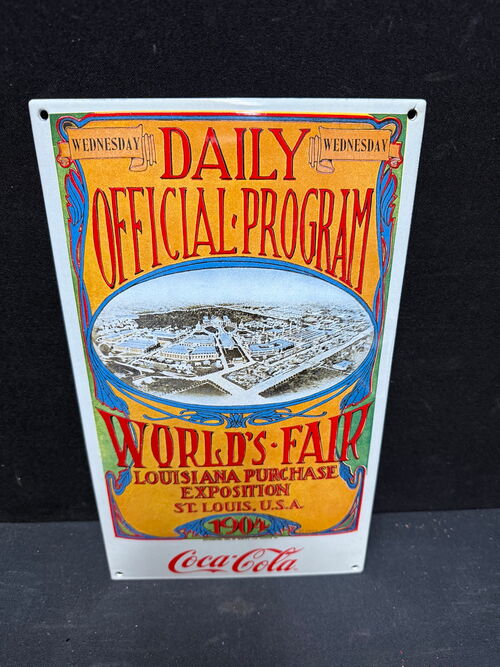 Coca Cola - Sport Serie - Louisiana 1904 (Emailleschild Reproduktion)