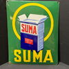 Suma Waschmittel (gewölbtes Emailleschild um 1930)