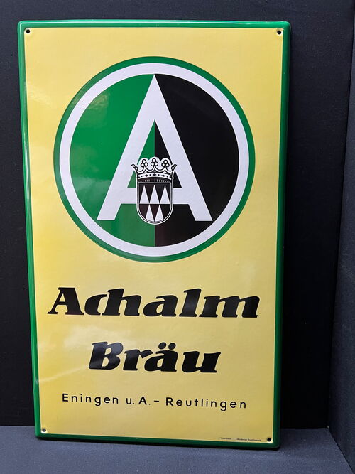 Achalm Bräu - Eningen u.A. - Reutlingen (Münchener Emaillierwerke)