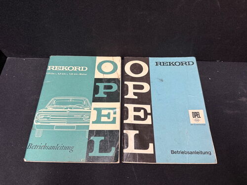 Opel Rekord - 2er Set Betriebsanleitungen