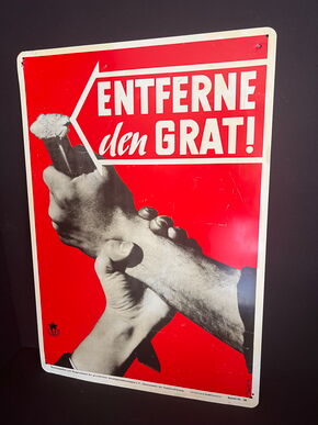 Blechschild zur Unfallverhütung (Motiv 10)