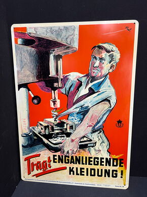 Blechschild zur Unfallverhütung (Motiv 5)