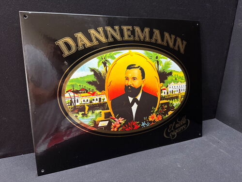 Dannemann - El noble Cigarro (Neuzeitliches Emailleschild)