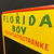 Florida Boy Fruchtsaftgetränke - Große Blechtafel der 50er Jahre