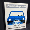 FSP Prüfstützpunkt - Partner des TÜV Rheinland (80er Jahre Kunststoffschild)