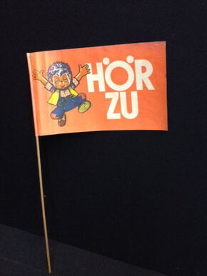 Mecki Werbefähnchen 50er Jahre